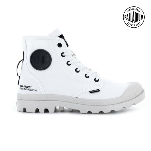 Palladium Pampa Hi Htg Supply Støvler Herre Hvite | 061975-GEY