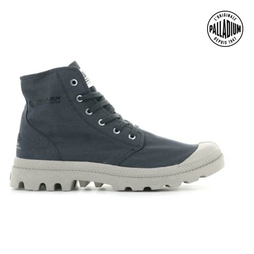 Palladium Pampa Hi Organic II Støvler Dame Marineblå | 095178-GUO