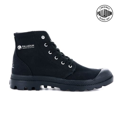 Palladium Pampa Hi Organic II Støvler Dame Svarte | 428517-VFM