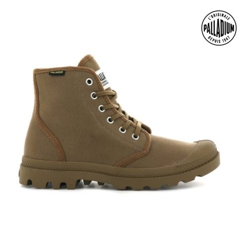 Palladium Pampa Hi Originale High Tops Joggesko Dame Brune | 297341-OJW