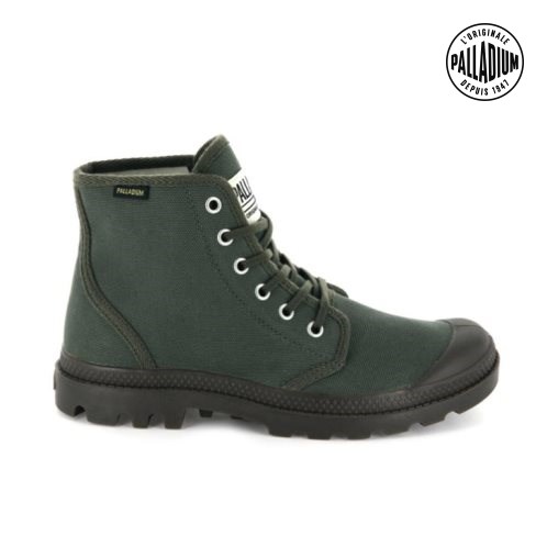 Palladium Pampa Hi Originale High Tops Joggesko Dame Olivengrønne | 601928-KNX