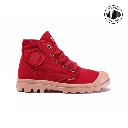 Palladium Pampa Hi Støvler Dame Rød | 915278-VSP