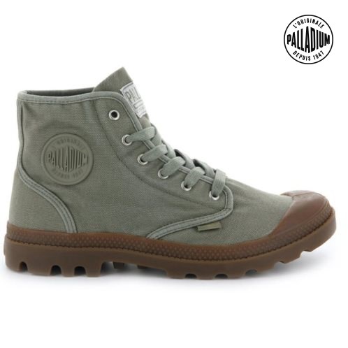 Palladium Pampa Hi Støvler Herre Olivengrønne | 629804-FEV