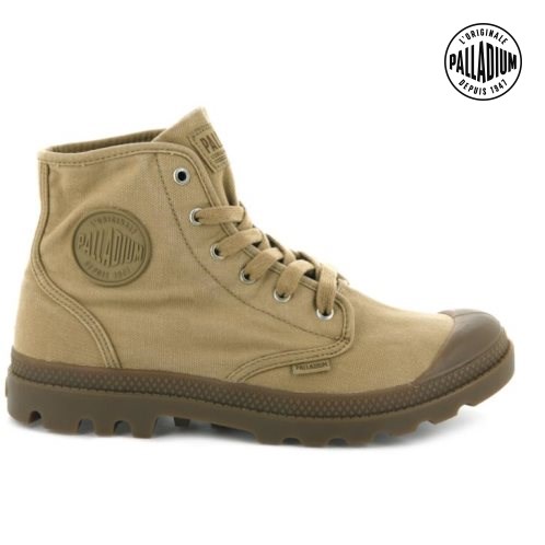 Palladium Pampa Hi Støvler Herre Olivengrønne | 742613-WVA