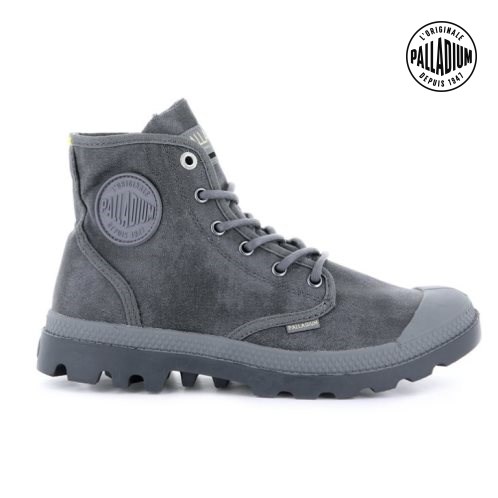 Palladium Pampa Hi WAX Støvler Dame Grå | 439570-ZJM