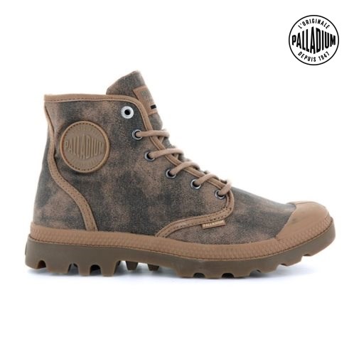 Palladium Pampa Hi WAX Støvler Herre Brune | 914368-CGM