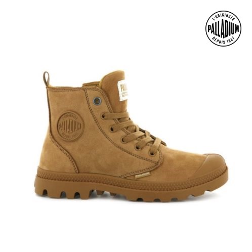 Palladium Pampa Hi Zip Nubuck Støvler Dame Brune | 135908-PFD