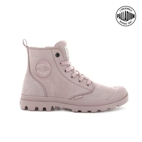 Palladium Pampa Hi Zip Nubuck Støvler Dame Rosa | 730589-SDE