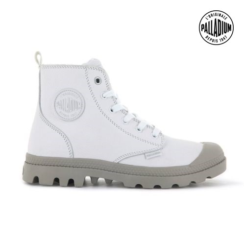 Palladium Pampa Hi Zip SL Støvler Dame Hvite | 961438-YMI