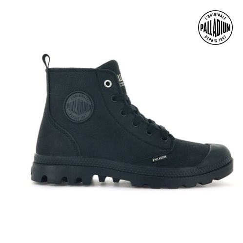 Palladium Pampa Hi Zip SL Støvler Dame Svarte | 295614-DUW