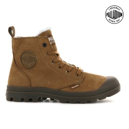 Palladium Pampa Hi Zip WL Støvler Herre Brune | 486357-PWL