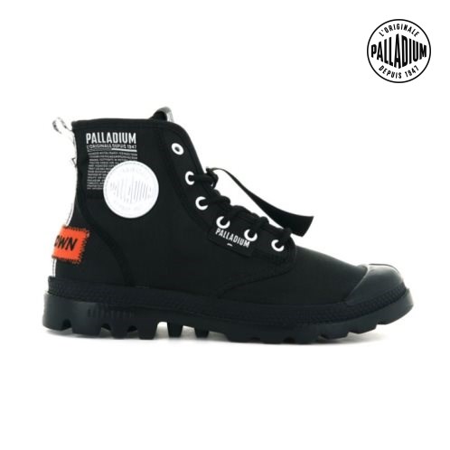 Palladium Pampa Lite Overlab Støvler Dame Svarte | 029517-TSK