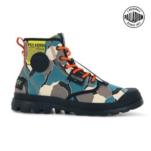 Palladium Pampa Lite Overlab Støvler Dame Camouflage | 142398-WBY