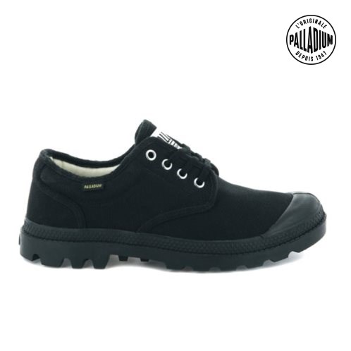 Palladium Pampa OX Originale Oxford Sko Herre Svarte | 105396-VOS