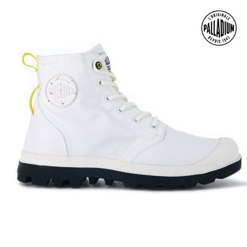 Palladium Pampa Recycle Vanntette+ 2 Støvler Herre Hvite | 145960-WSZ