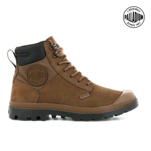 Palladium Pampa Shield WP+ LUX Støvler Dame Brune | 084672-ZCO