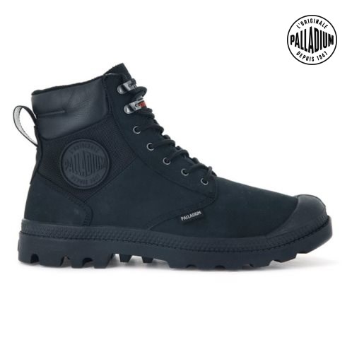 Palladium Pampa Shield WP+ LUX Støvler Dame Svarte | 235167-UBL