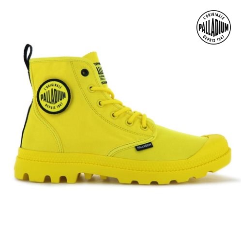 Palladium Pampa Smiley Change Støvler Dame Gul | 371658-KOY