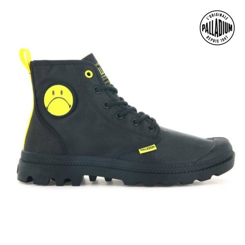 Palladium Pampa Smiley Change Støvler Herre Svarte | 279814-DLI