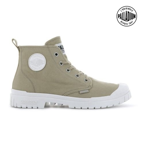 Palladium Pampa Sp20 Hi Canvas Støvler Dame Olivengrønne | 359762-USA