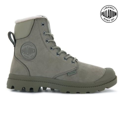 Palladium Pampa Sports Cuff WPS Støvler Herre Olivengrønne | 265184-KLO