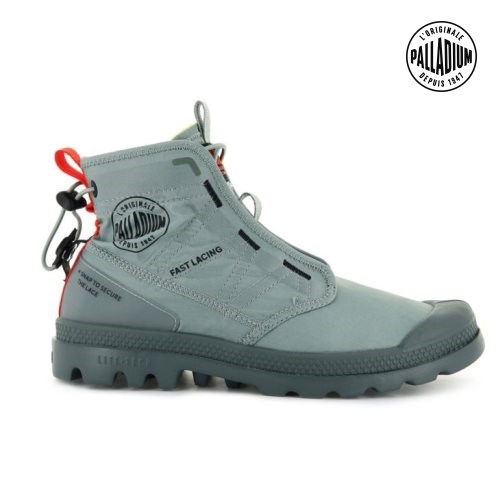 Palladium Pampa Travel Lite Støvler Dame Grå | 276813-MJA