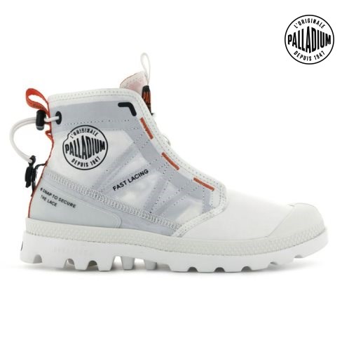 Palladium Pampa Travel Lite Støvler Dame Hvite | 516702-CLG