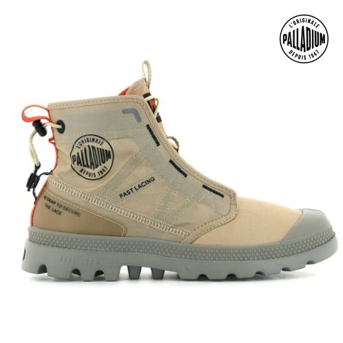 Palladium Pampa Travel Lite Støvler Dame Khaki | 895467-OTE