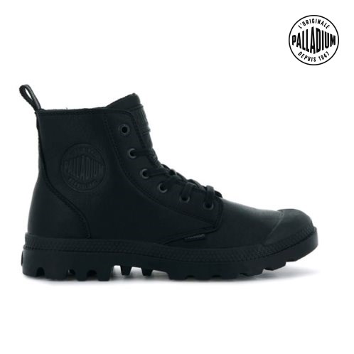 Palladium Pampa Zip Leather ESS Støvler Herre Svarte | 185027-VWL