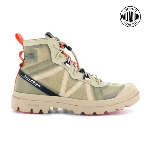 Palladium Travel Lite+ Adventure High Tops Joggesko Herre Olivengrønne | 654081-KXA